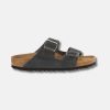 Women Bstore Two Strap Sandals | Birkenstock Arizona Suede Leather Soft Footbed Sandals Grey