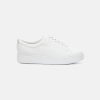 Women FitFlop Lace Up Sneakers | Fitflop Rally Leather Sneakers White