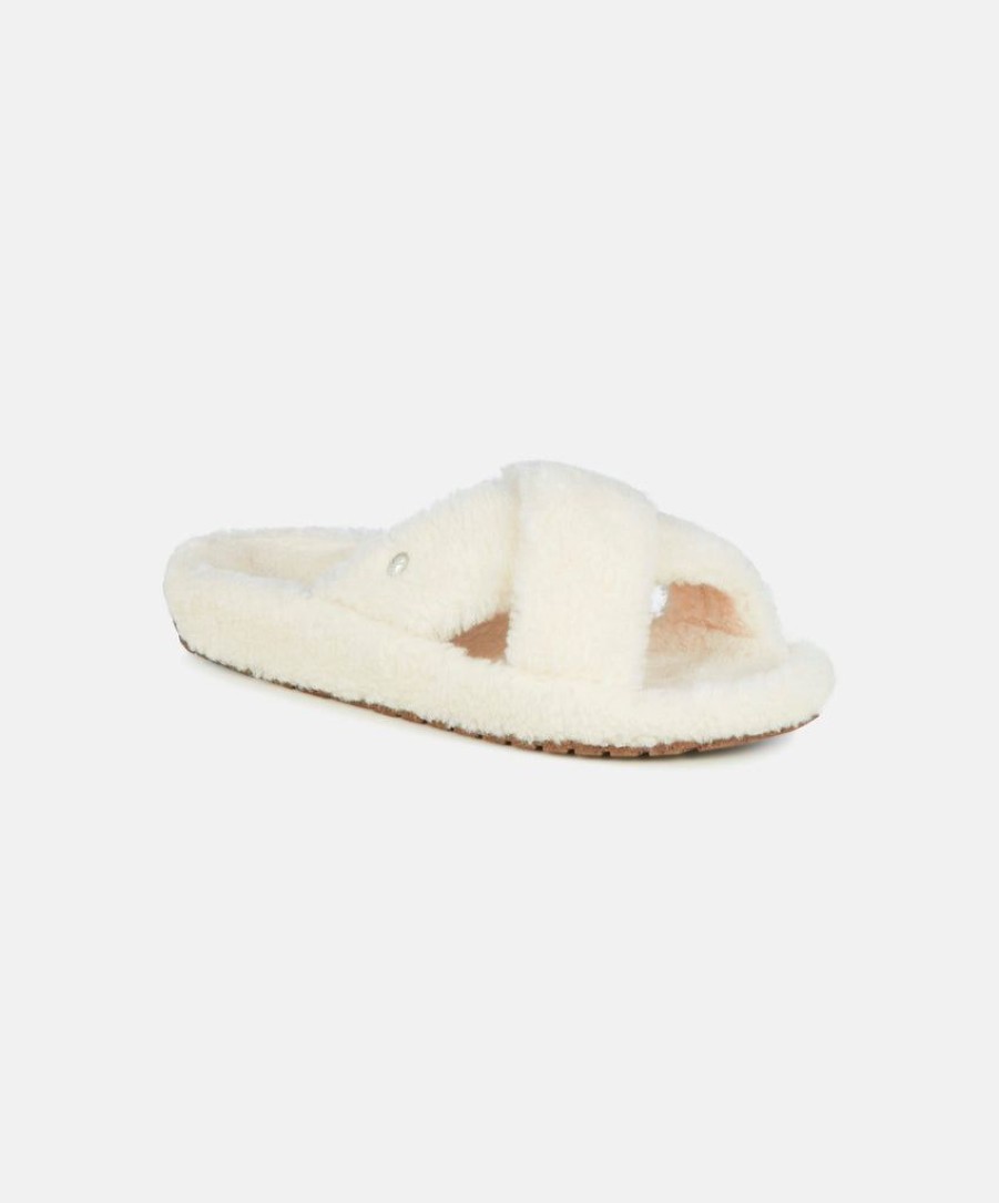 Women EMU Australia Slippers | Emu Geelong Natural Sheepskin Slippers