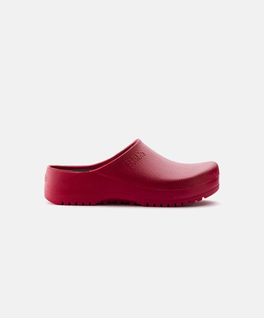 Women Birkenstock Clogs | Birkenstock Super Birki Pu Red