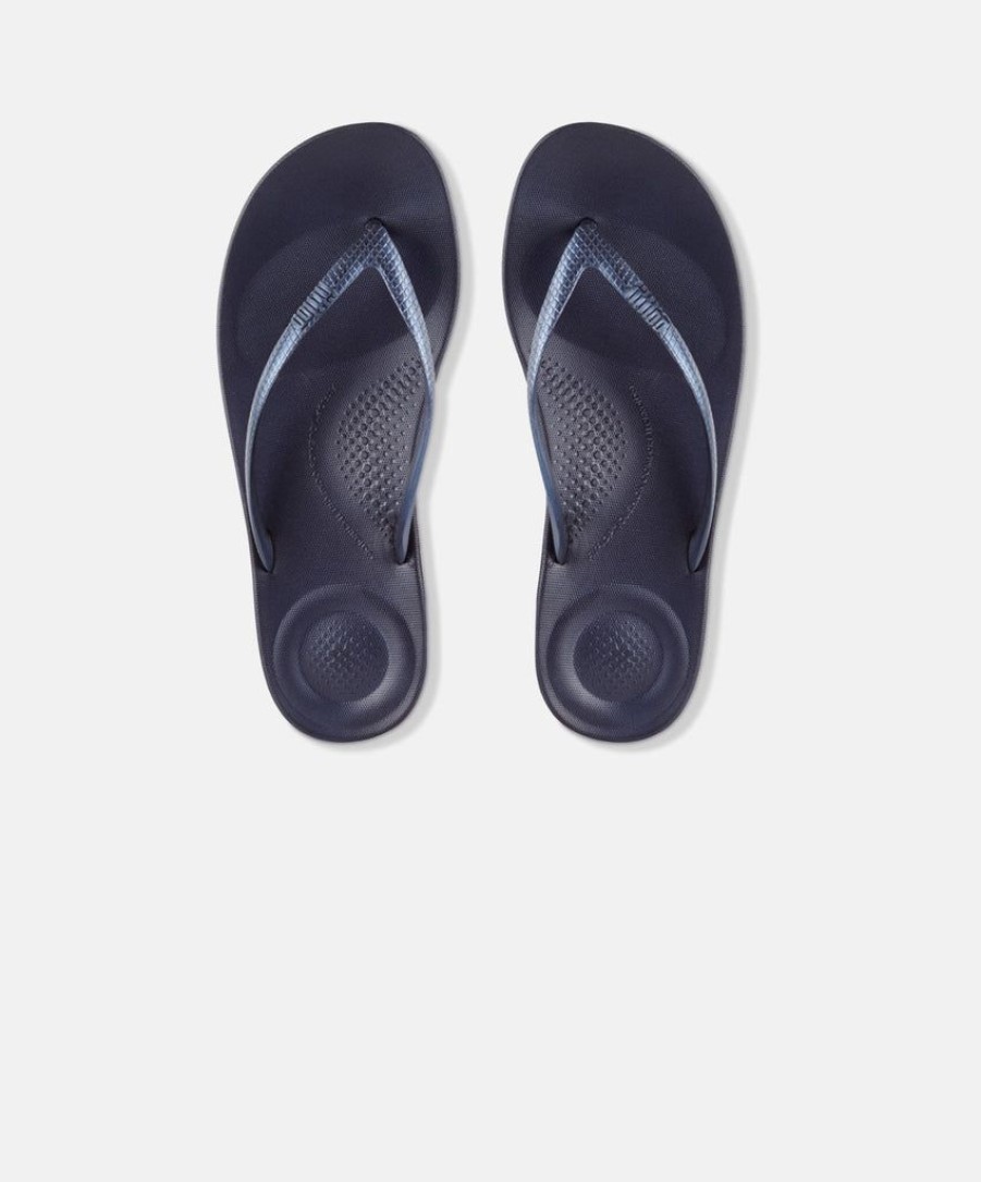 Women FitFlop Thongs | Fitflop Iqushion Ergonomic Thongs Navy