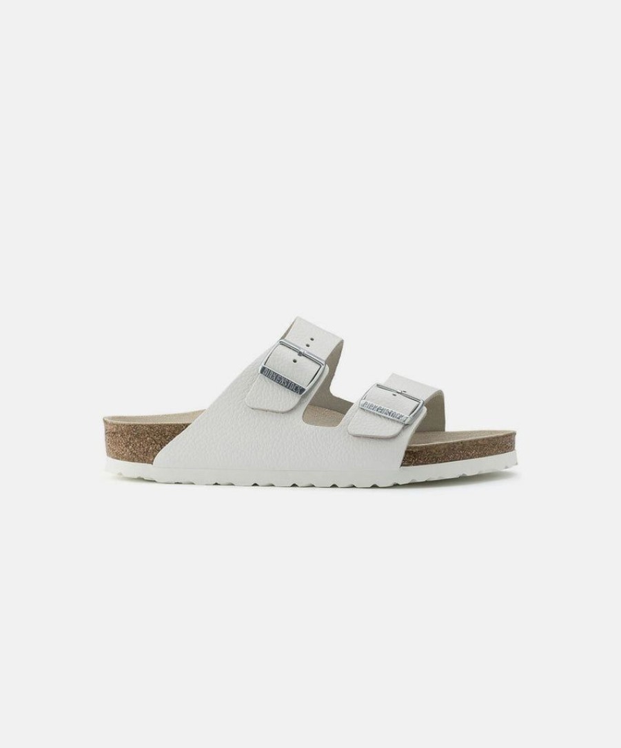 Men Birkenstock Leather Sandals | Birkenstock Arizona Leather Sandals White