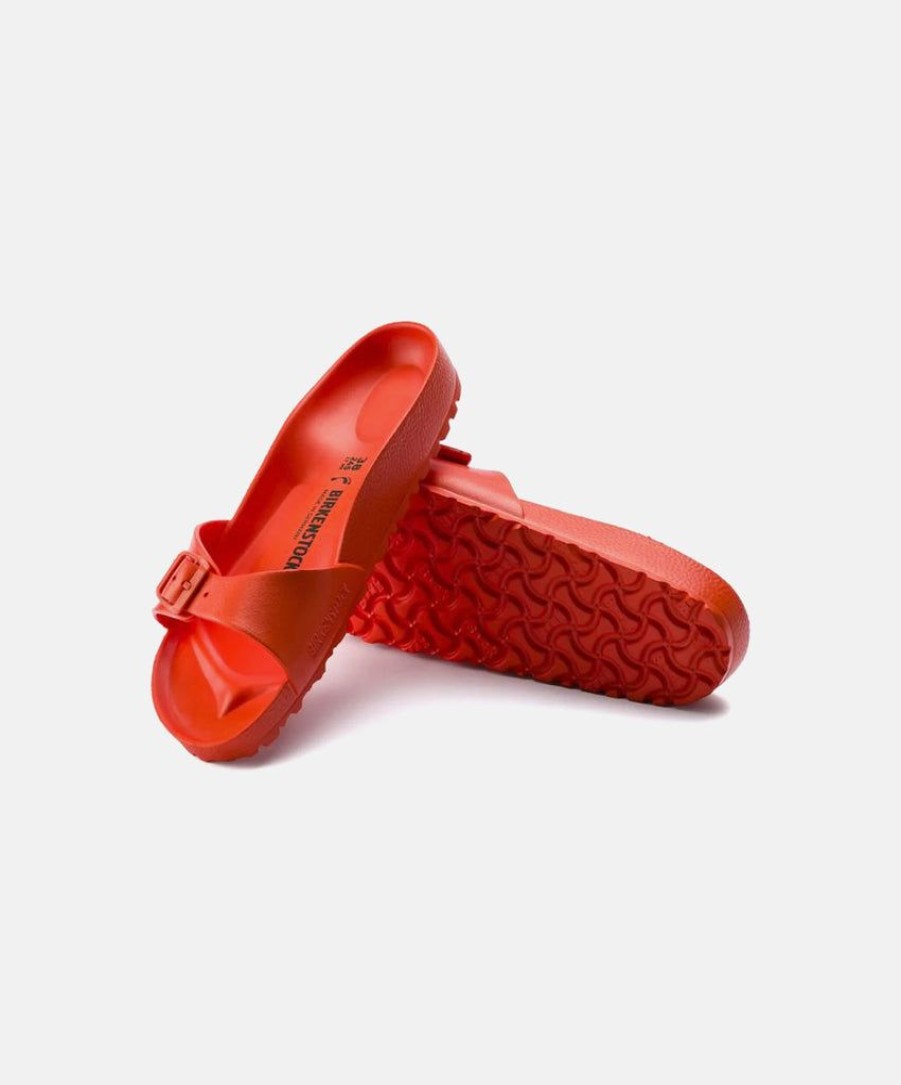 Men Birkenstock Slides | Birkenstock Madrid Eva Red Sandals