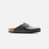 Women Birkenstock Clogs | Birkenstock Boston Leather Clogs Black