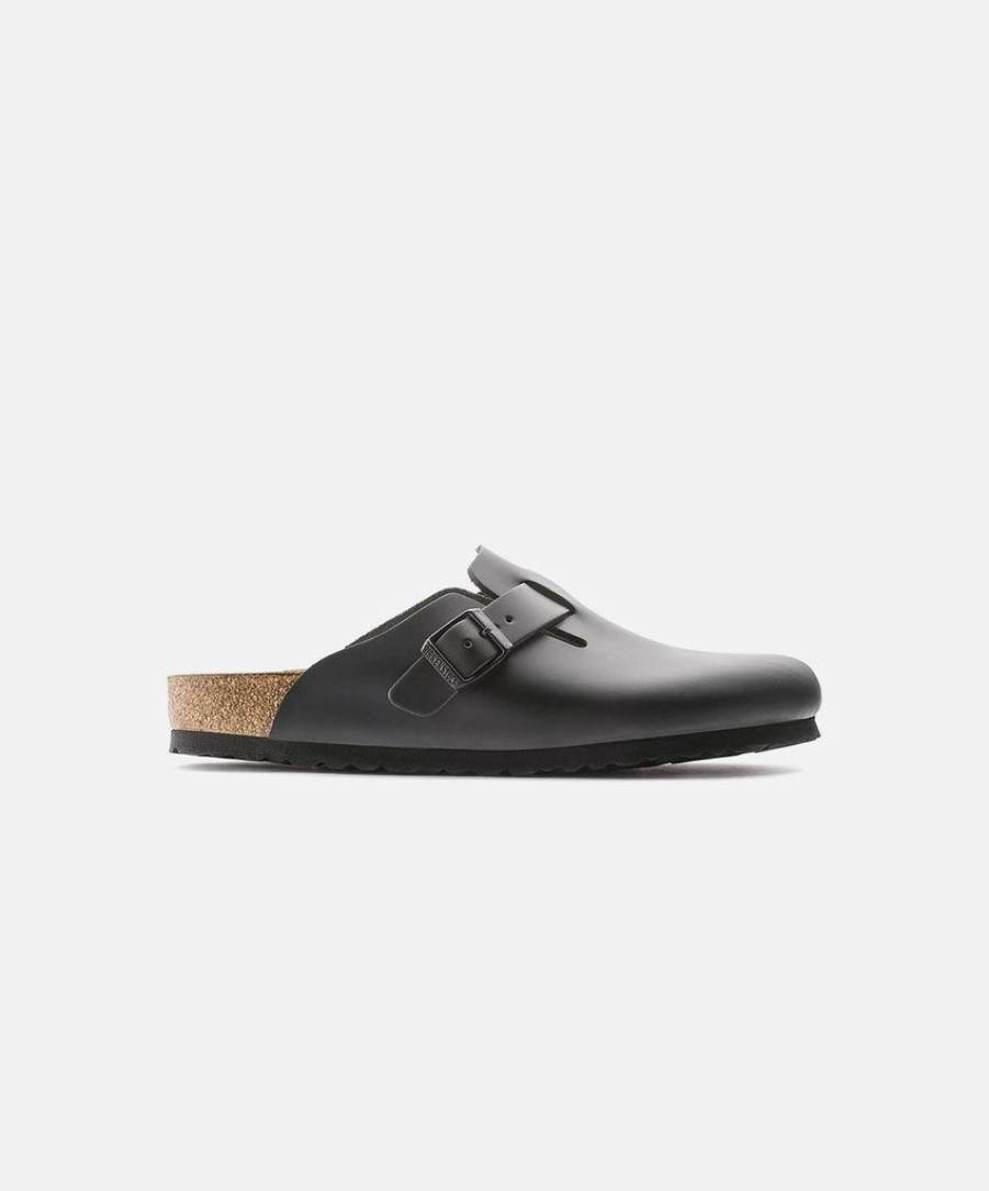 Women Birkenstock Clogs | Birkenstock Boston Leather Clogs Black