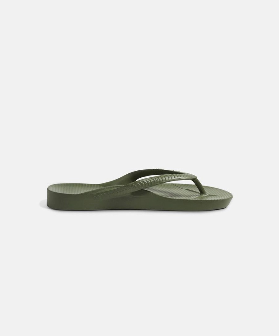 Men Archies Thongs | Archies Arch Support Khaki Thongs