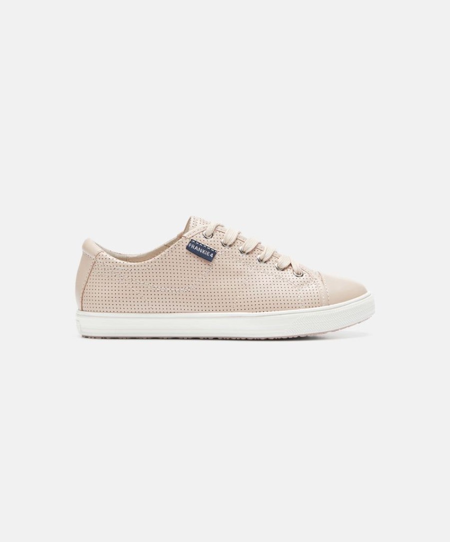 Women Frankie4 Lace Up Sneakers | Frankie4 Nat Ii Blossom Punched Sneakers