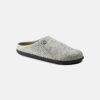 Women Birkenstock Clogs | Birkenstock Zermatt Wool Felt Light Grey Clogs