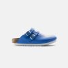 Women Birkenstock Clogs | Birkenstock Kay Bf Supergrip Animal Clogs Blue