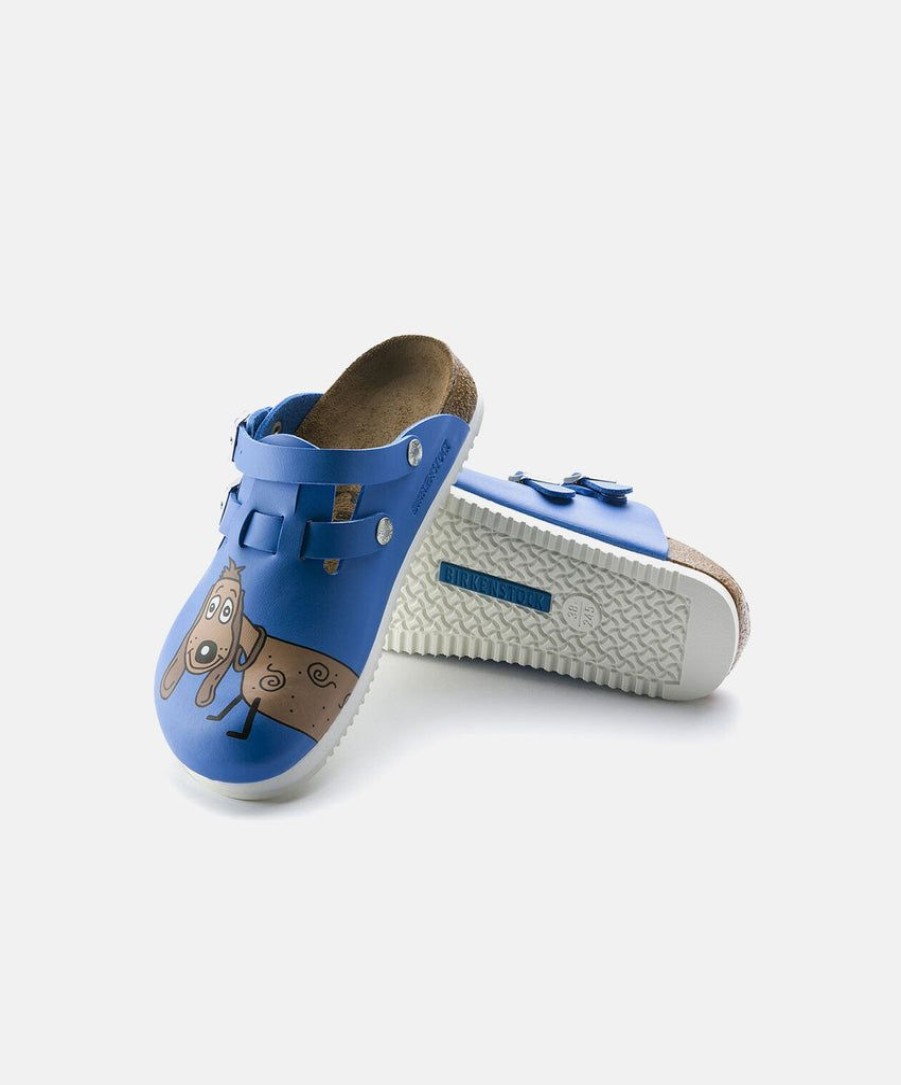 Women Birkenstock Clogs | Birkenstock Kay Bf Supergrip Animal Clogs Blue