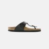 Men Birkenstock Toe Post Sandals | Birkenstock Ramses Bf Black