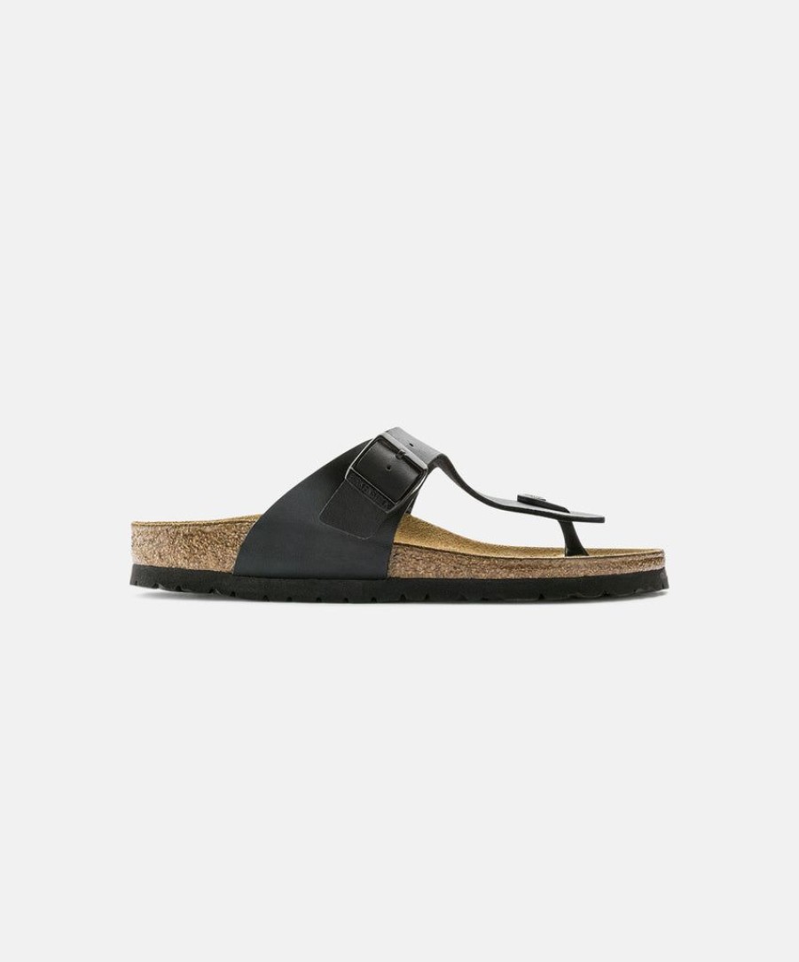 Men Birkenstock Toe Post Sandals | Birkenstock Ramses Bf Black