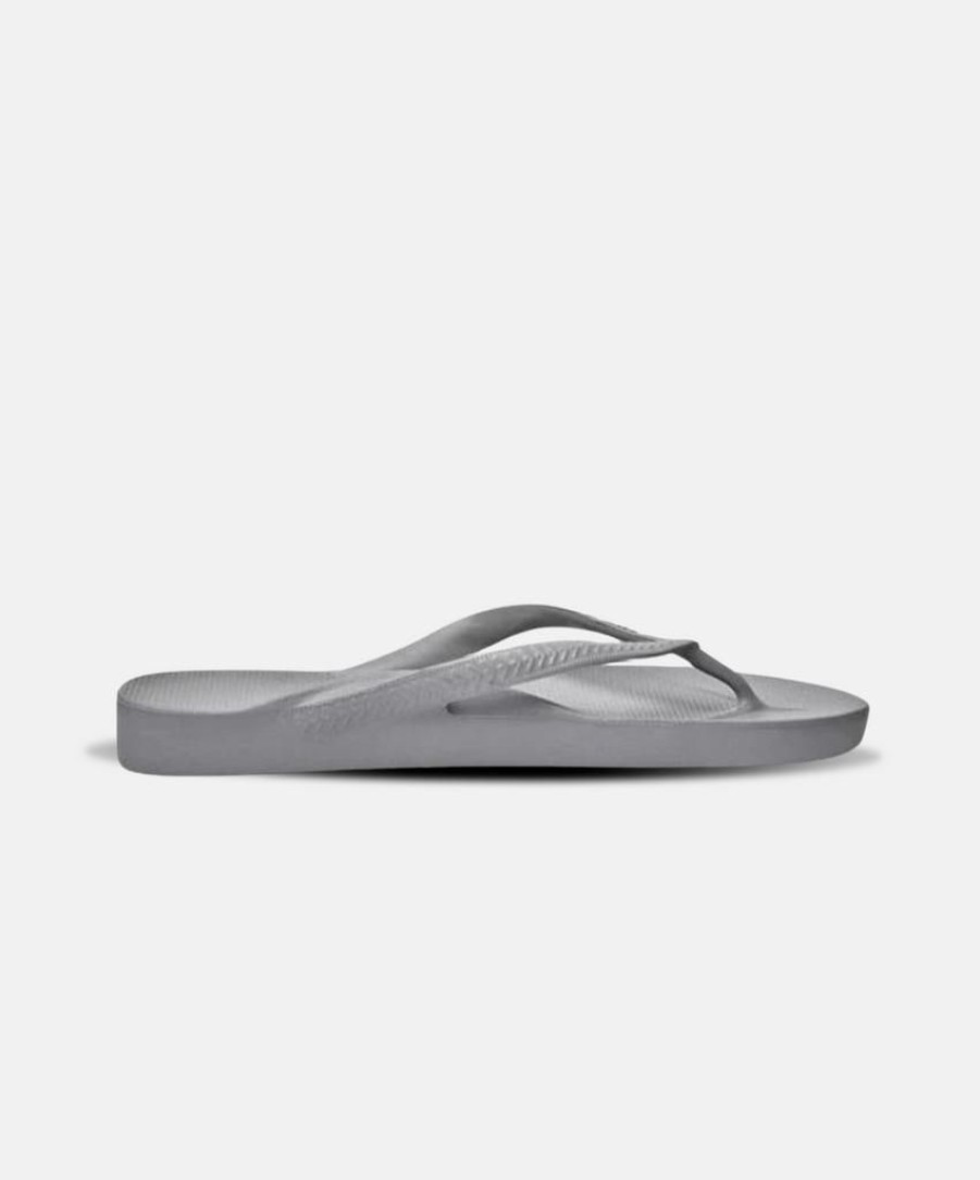 Women Bstore Toe Post Sandals | Archies Arch Support Thongs Grey