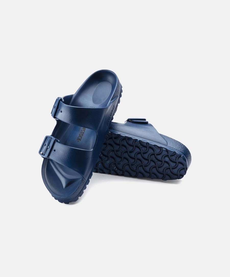 Women Birkenstock Vegan Sandals | Birkenstock Arizona Eva Buckle Sandals Navy