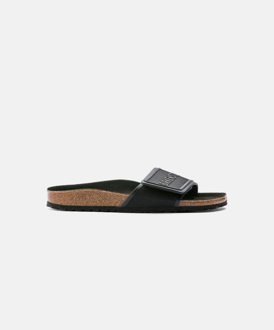 Women Birkenstock Slides | Birkenstock Tema Microfibre Black/Black Sandals