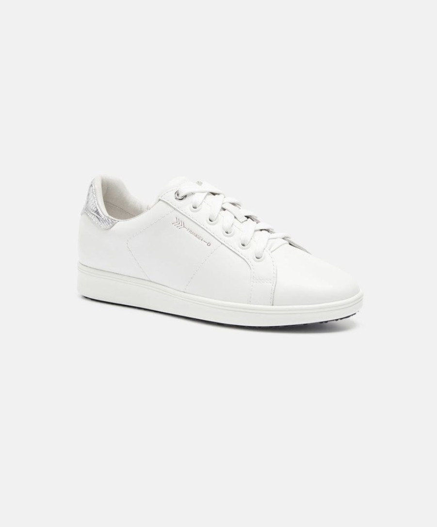 Women Frankie4 Lace Up Sneakers | Frankie4 Jackie Iii White/Silver Lizard Sneakers