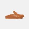 Women FitFlop Clogs | Fitflop Chrissie Ii Haus Leather Slippers Tan