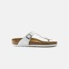 Men Birkenstock Toe Post Sandals | Birkenstock Gizeh Bf White