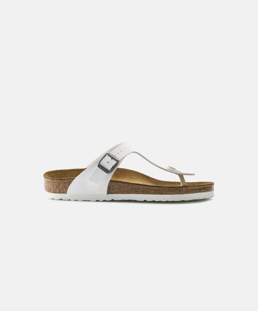 Men Birkenstock Toe Post Sandals | Birkenstock Gizeh Bf White