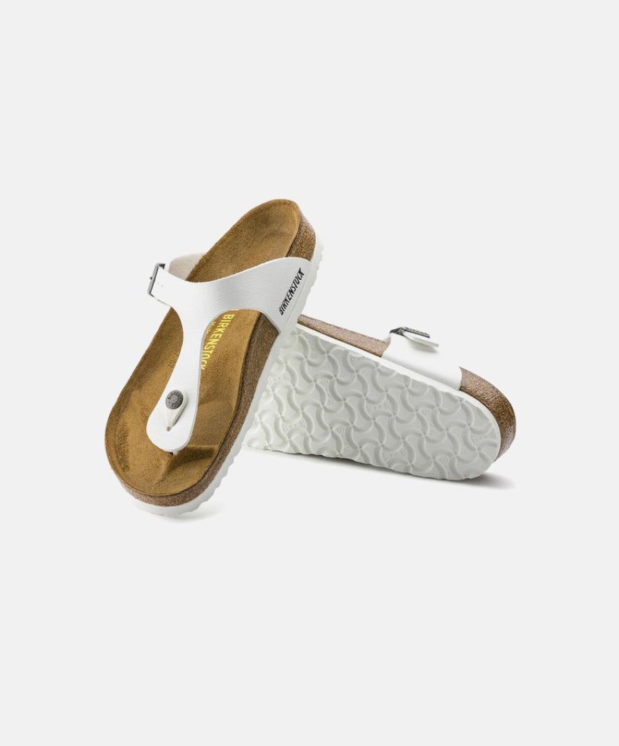 Men Birkenstock Toe Post Sandals | Birkenstock Gizeh Bf White