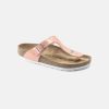 Women Birkenstock Toe Post Sandals | Birkenstock Gizeh Bf Patent Coral