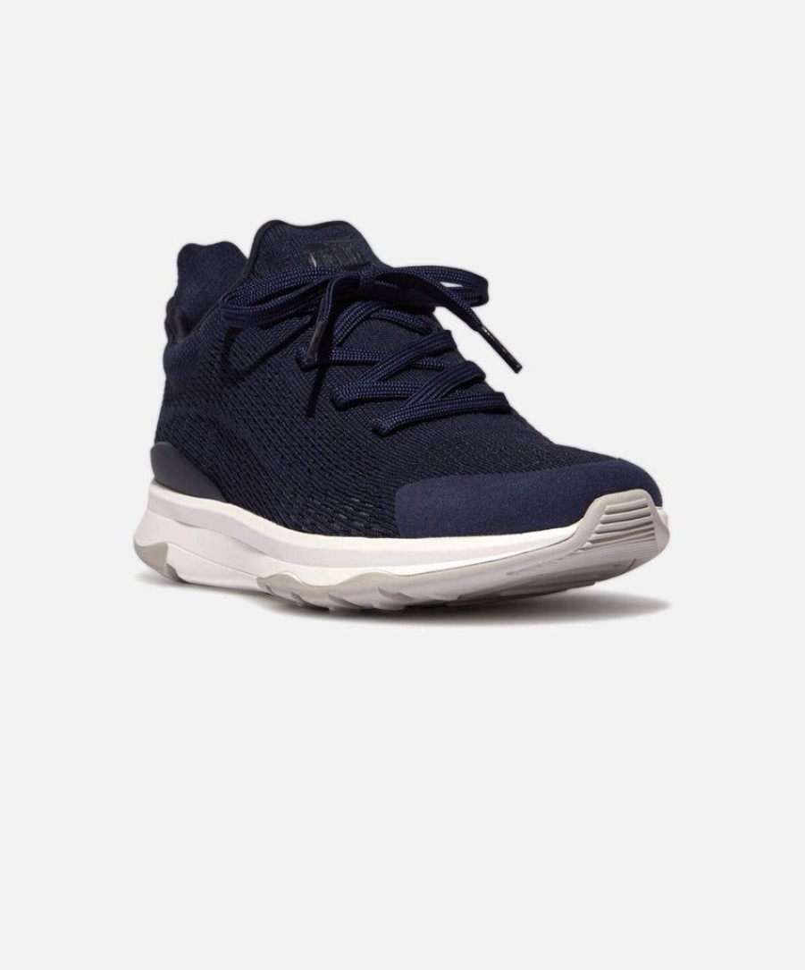 Women FitFlop Walking Sneakers | Fitflop Vitamin Ffx Knit Sports Sneakers Navy