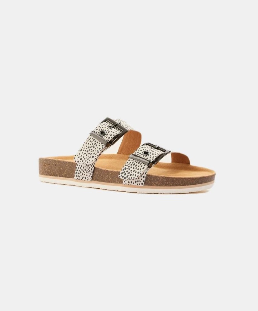 Women Frankie4 Two Strap Sandals | Frankie4 Sandy Iii Slides Leopard