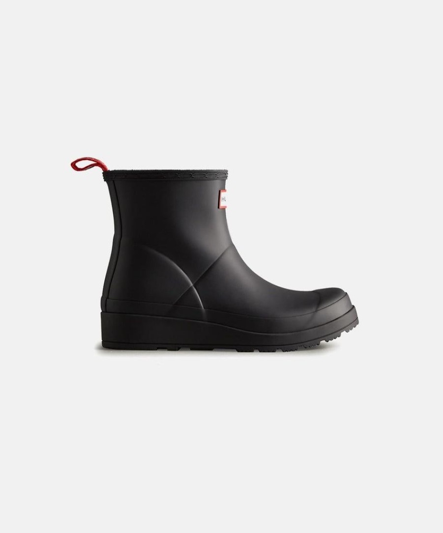 Women Hunter Wellington Boots | Hunter Mens Original Play Short Black Boots