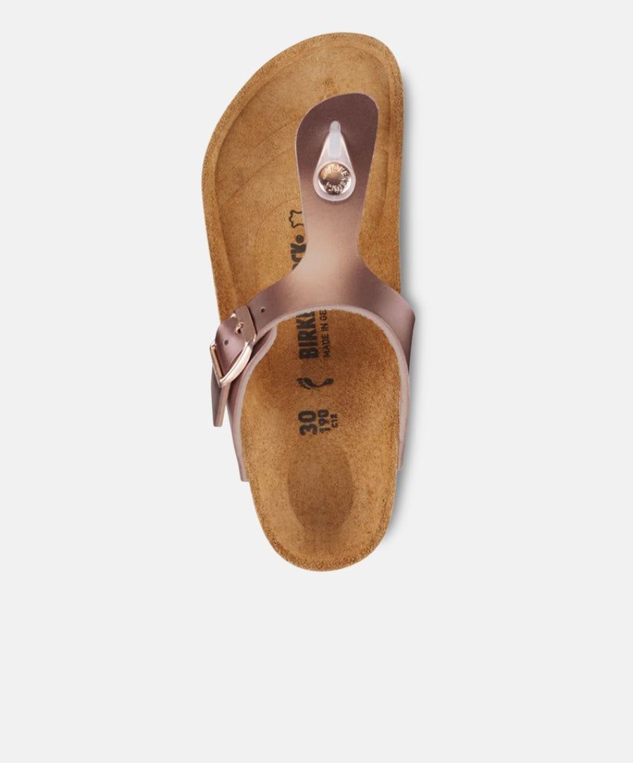 Kids Birkenstock | Birkenstock Kids Gizeh Bf Electric Metallic Copper