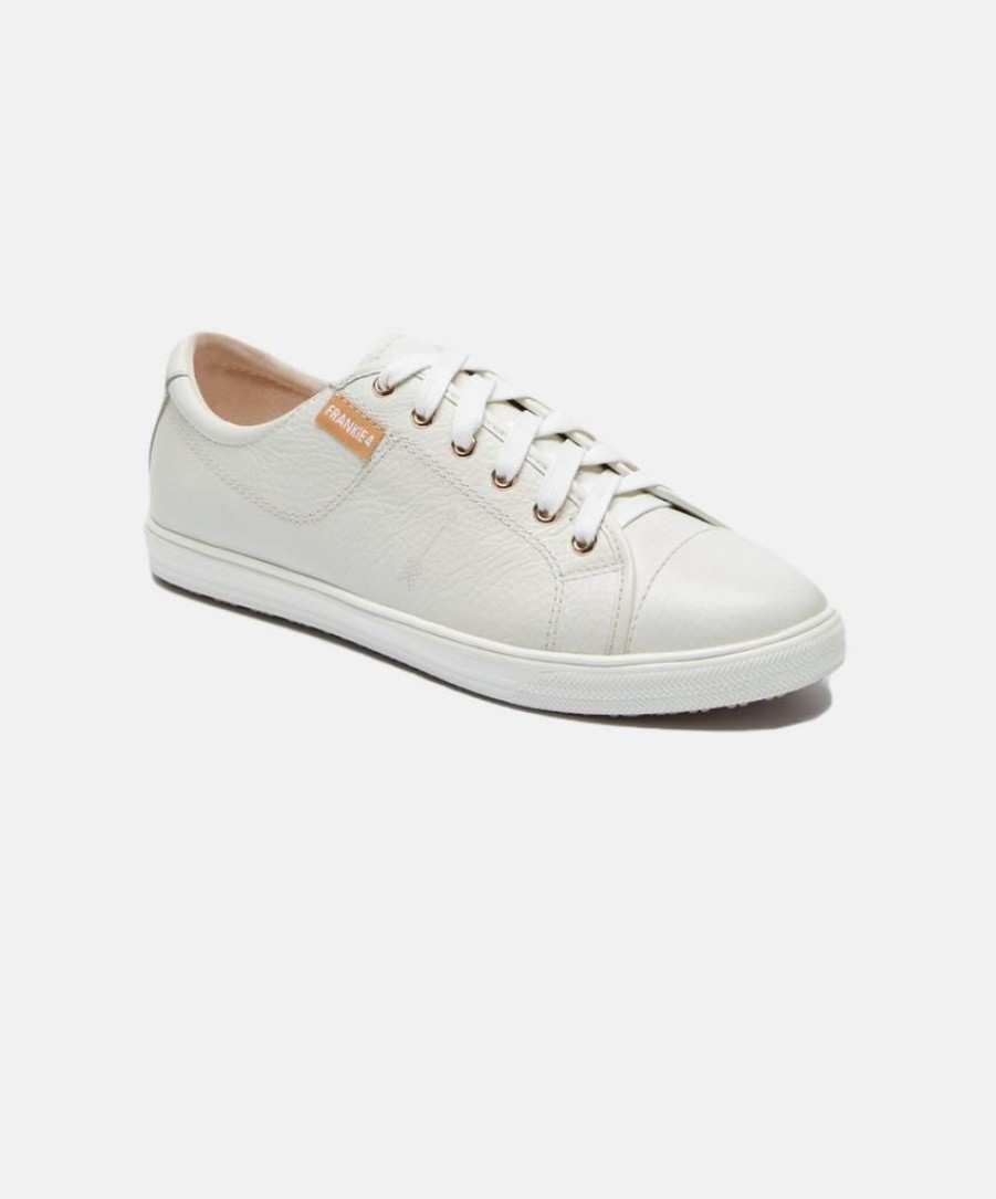 Women Frankie4 Leather Sneakers | Frankie 4 Nat Ii Tumbled Sneakers White