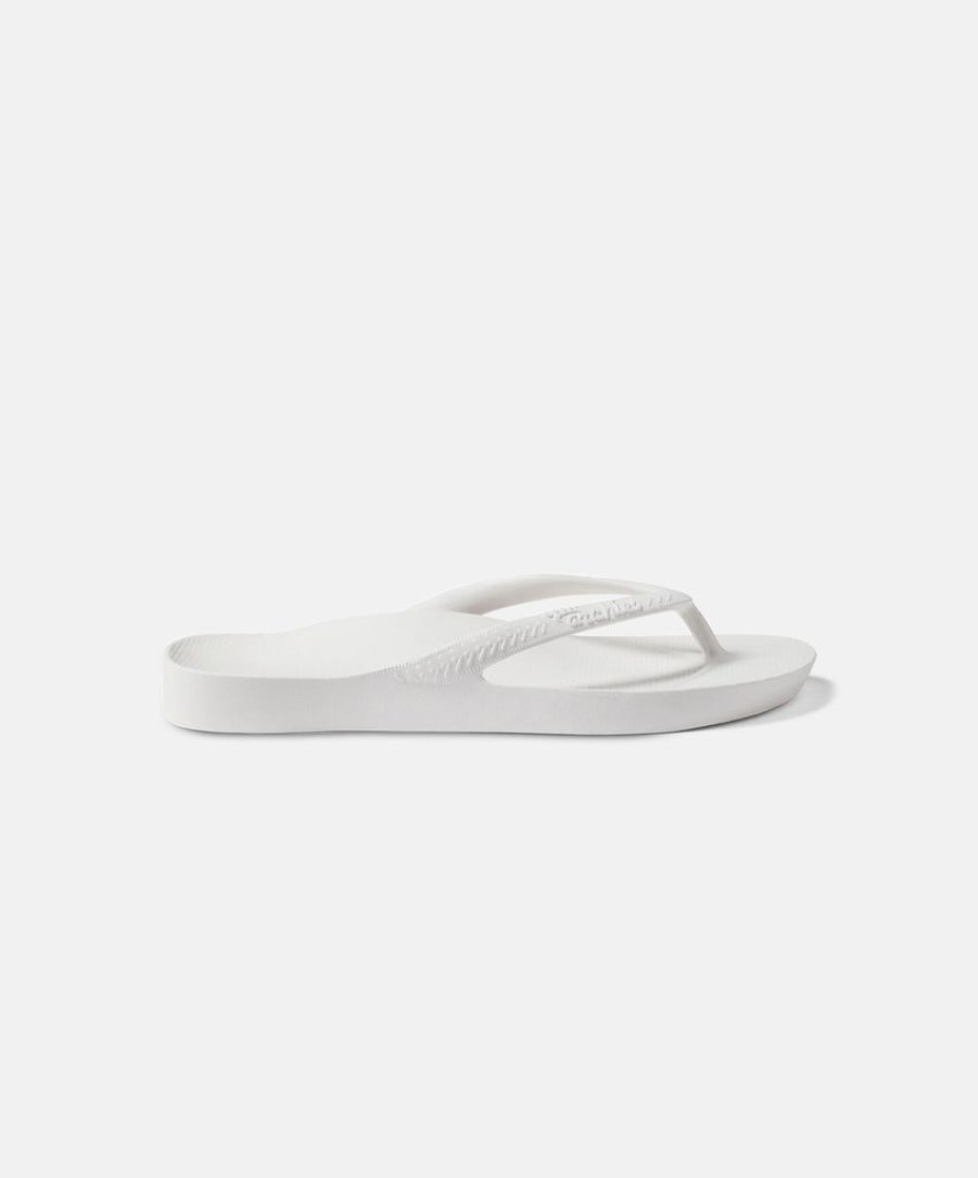 Men Archies Thongs | Archies Arch Support White Thongs