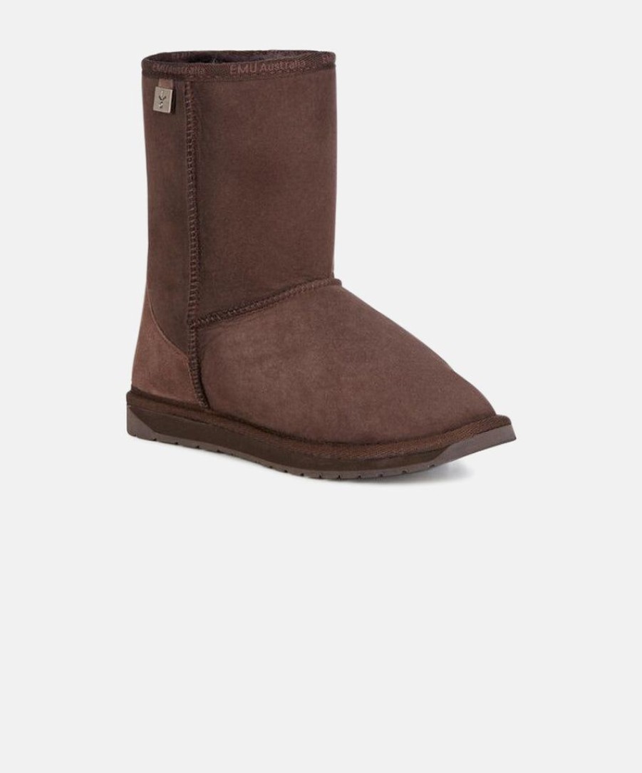 Women EMU Australia Boots | Emu Platinum Stinger Lo Chocolate Sheepskin Boots