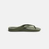 Women Archies Slides | Archies Arch Support Khaki Thongs