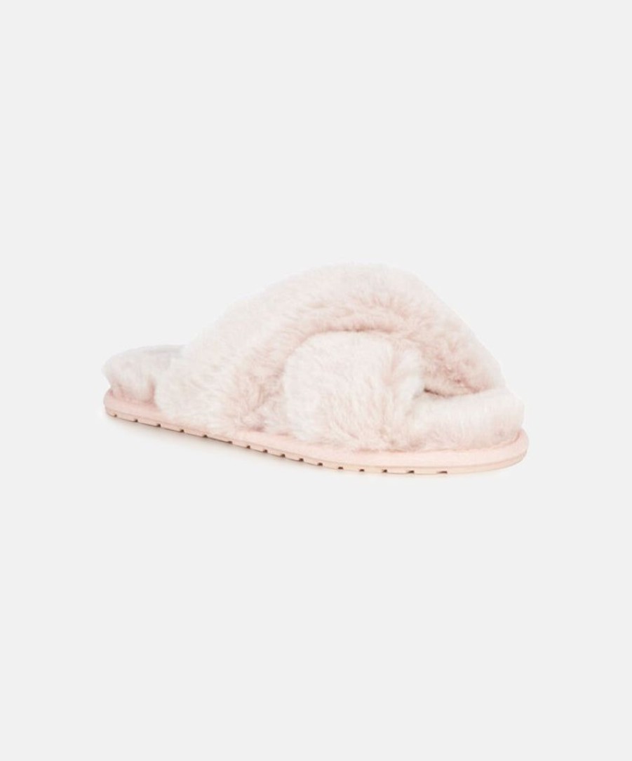 Women EMU Australia Slides | Emu Mayberry Frost Musk Pink Sheepskin Slippers