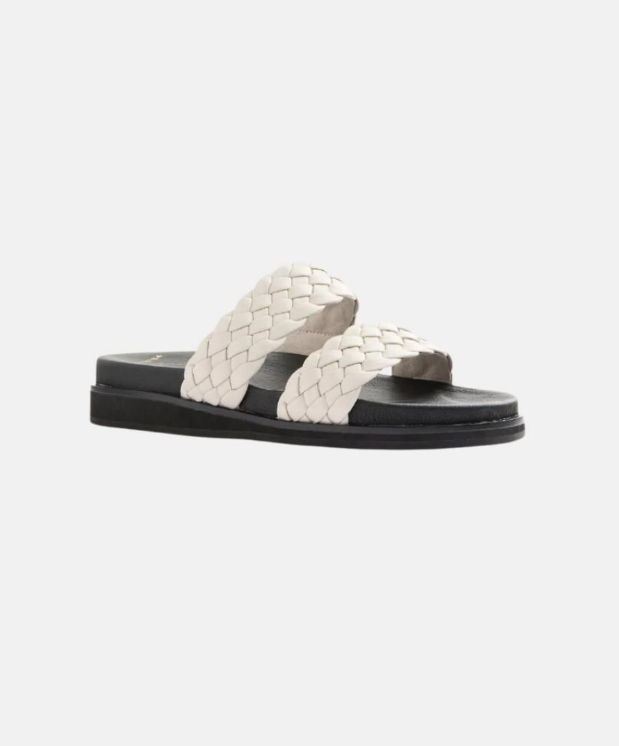 Women Frankie4 Two Strap Sandals | Frankie4 Malone Slides Cream