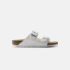 Women Birkenstock Slides | Birkenstock Arizona Bf Sandals White