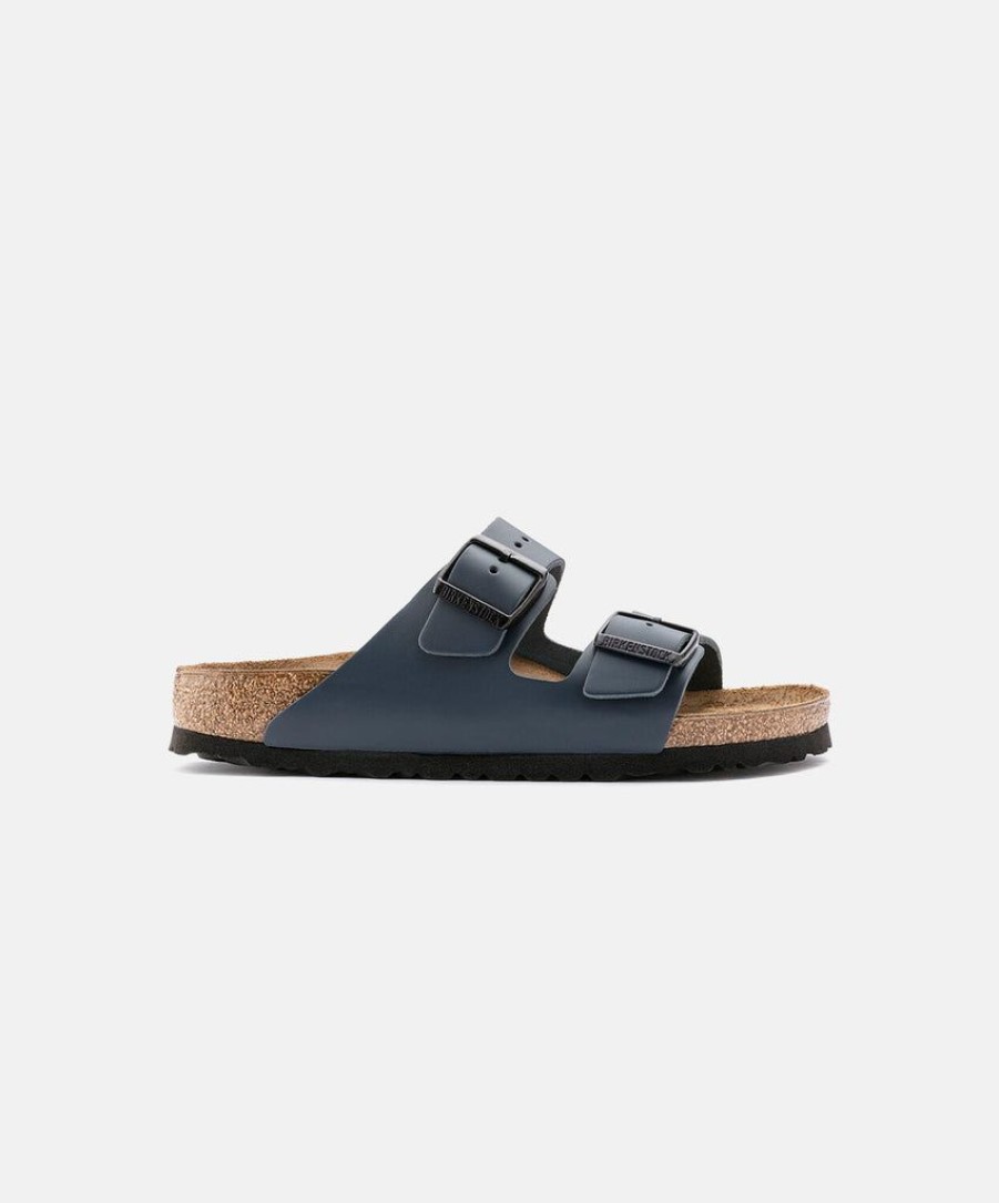 Women Birkenstock Leather Sandals | Birkenstock Arizona Leather Sandals Blue