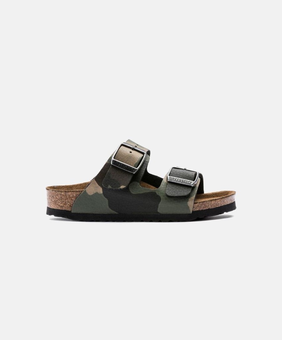 Kids Birkenstock | Birkenstock Kids Arizona Birko-Flor Desert Soil Camo Khaki Sandals