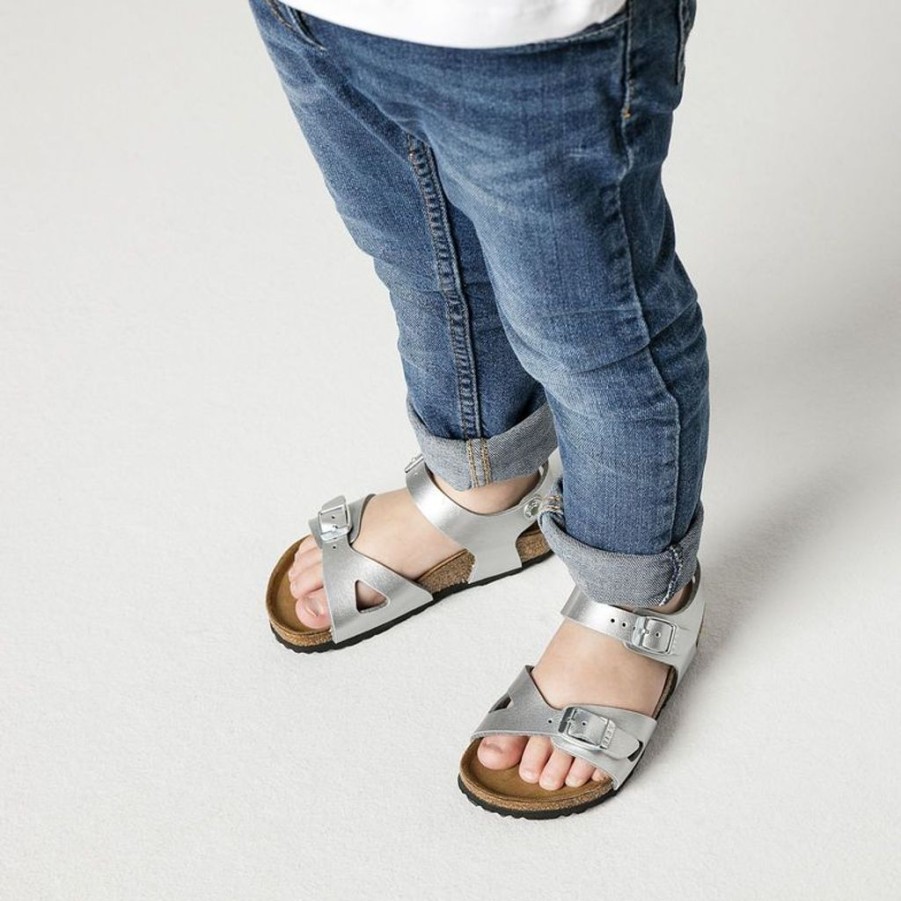 Kids Birkenstock | Birkenstock Kids Rio Bf Silver