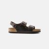 Women Birkenstock Leather Sandals | Birkenstock Milano Leather Brown