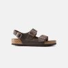 Men Birkenstock Leather Sandals | Birkenstock Milano Oiled Leather Habana Sandals