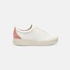 Women FitFlop Leather Sneakers | Fitflop Rally Suede-Back Sneakers Coral