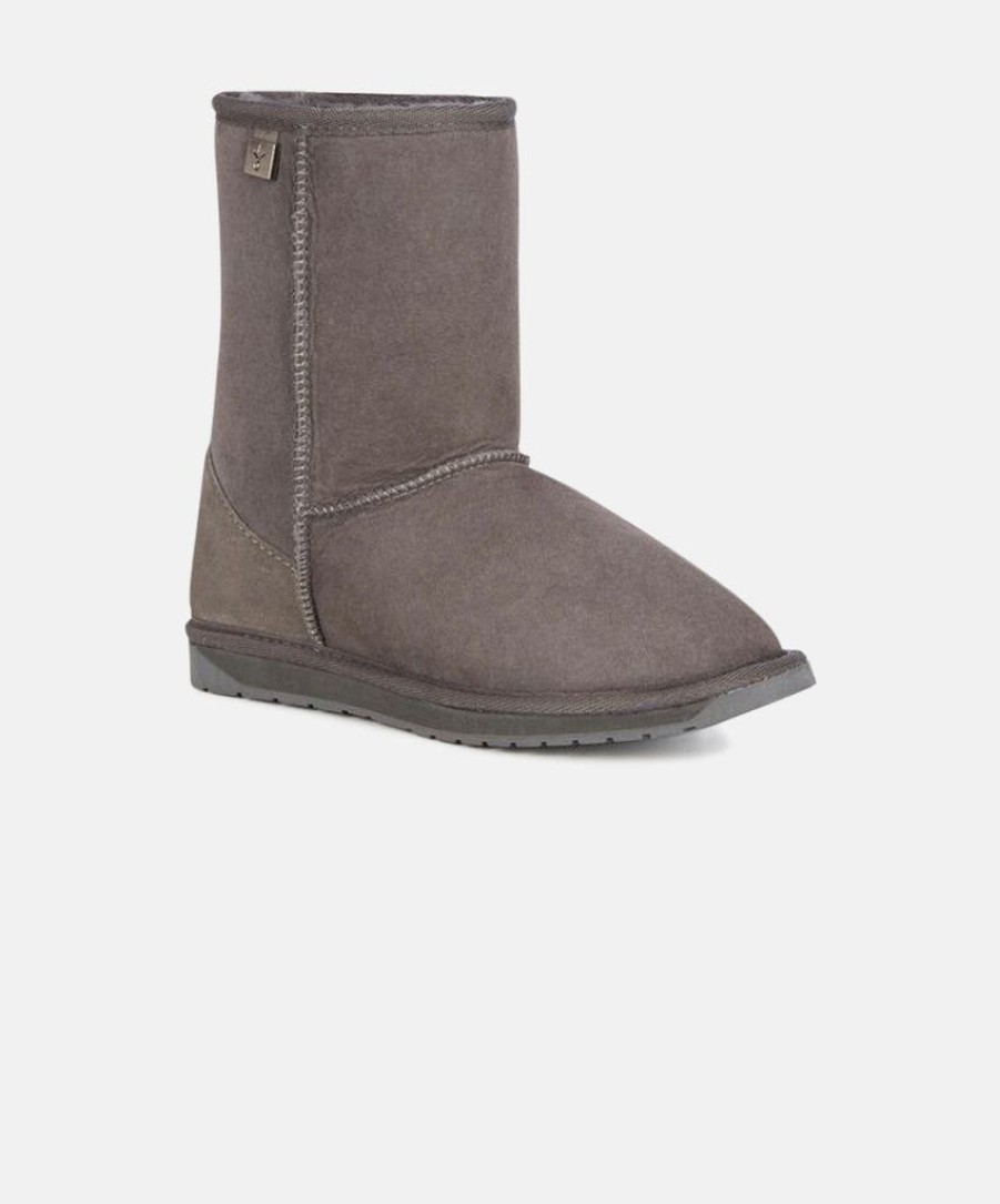 Women EMU Australia Boots | Emu Platinum Stinger Lo Charcoal Sheepskin Boots