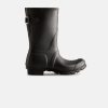 Women Hunter Slip On Boots | Hunter Womens Original Back Adjustable Short Black Boots