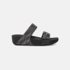 Women FitFlop Slides | Fitflop Lulu Glitz Slides Black