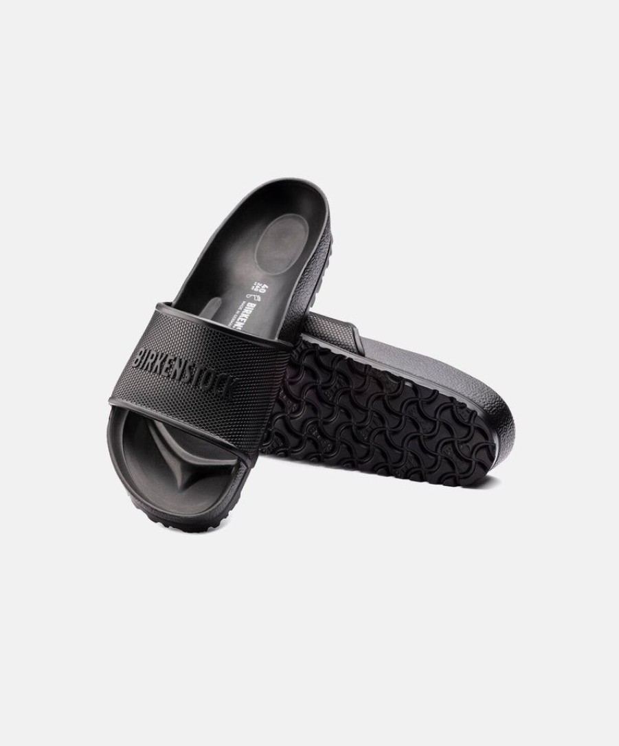 Men Birkenstock Slides | Birkenstock Barbados Eva Black Sandals