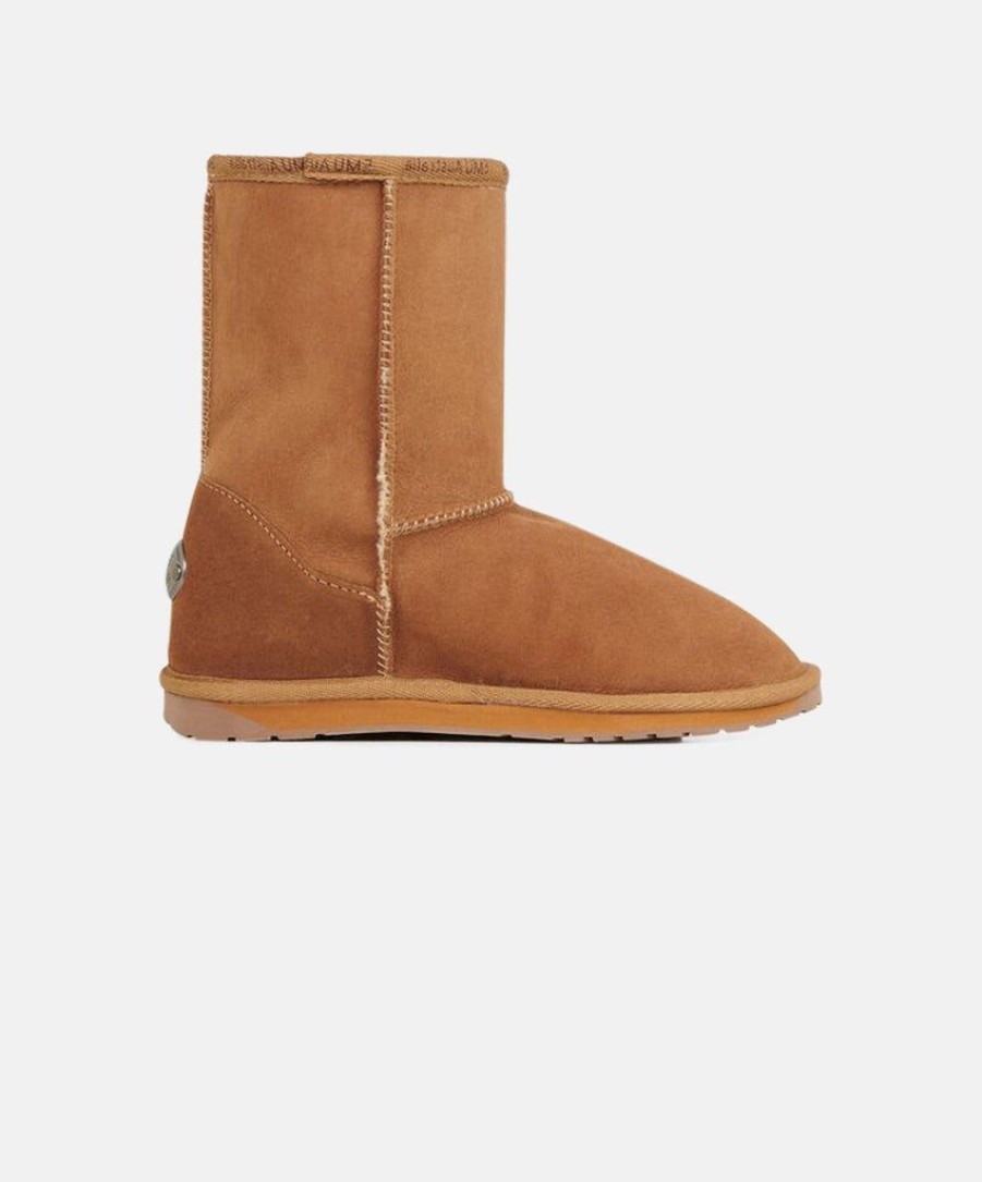 Women EMU Australia Boots | Emu Platinum Stinger Lo Chestnut Sheepskin Boots