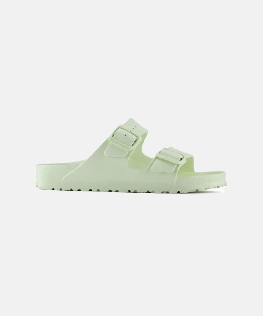 Women Birkenstock Two Strap Sandals | Birkenstock Arizona Eva Faded Lime Sandals