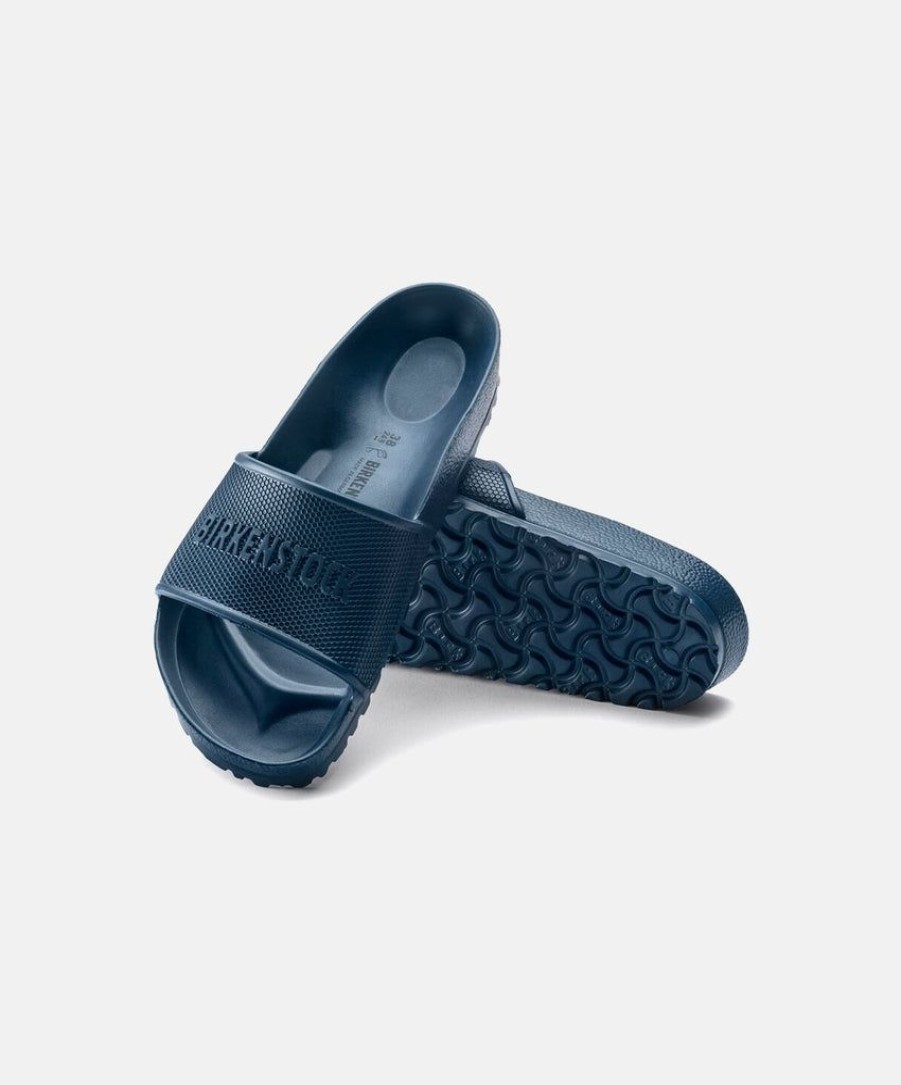 Women Birkenstock Slides | Birkenstock Barbados Eva Navy Sandals