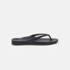 Men Archies Slides | Archies Arch Support Black Thongs